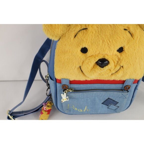Vintage Y2K Disney Her Universe Winnie the Pooh Fur Plush Mini Backpack Book Bag main image 10